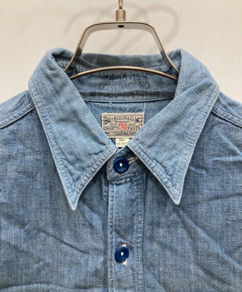 BUZZ RICKSON'S（バズリクソンズ）Buzz Rickson's (バズリクソンズ) シャンブレーワークシャツ インディゴ サイズ:SIZE 15-151/2の古着・服飾アイテム