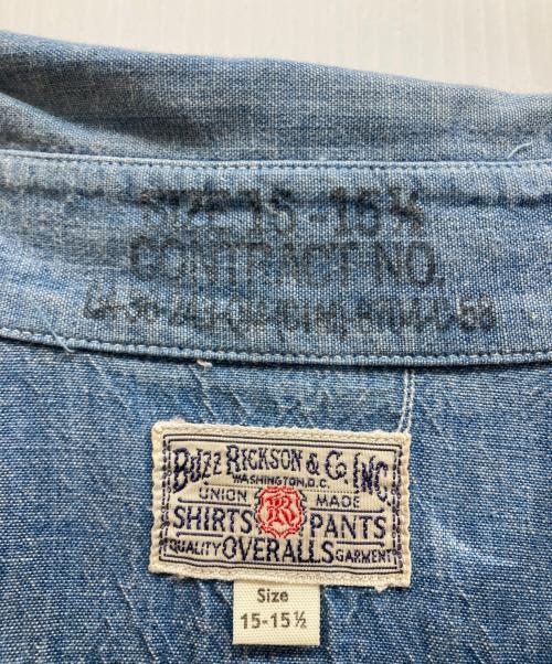 BUZZ RICKSON'S（バズリクソンズ）Buzz Rickson's (バズリクソンズ) シャンブレーワークシャツ インディゴ サイズ:SIZE 15-151/2の古着・服飾アイテム