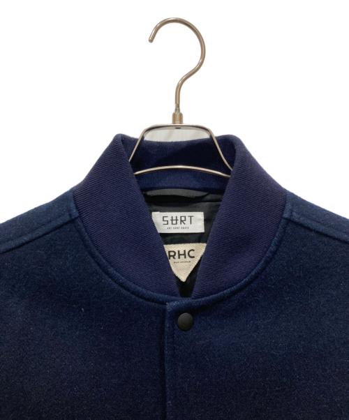 RHC Ron Herman（アールエイチシー ロンハーマン）RHC Ron Herman (アールエイチシー ロンハーマン) PLAY BOY (プレイボーイ) SURT (サート) レザー切替スタジャン ネイビー サイズ:SIZE Mの古着・服飾アイテム