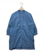 nest Robeネストローブ）の古着「バンドカラーワンピース」｜ブルー