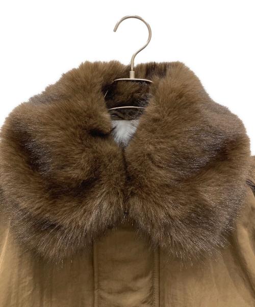 moussy（マウジー）moussy (マウジー) FUR COLLAR CROP ブルゾン ブラウン サイズ:SIZE Freeの古着・服飾アイテム