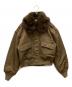 moussy（マウジー）の古着「FUR COLLAR CROP ブルゾン」｜ブラウン