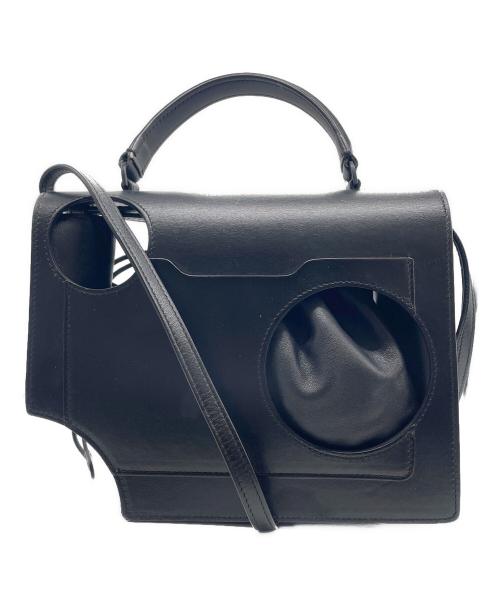 OFFWHITE（オフホワイト）OFFWHITE (オフホワイト) 2.8Jitney Hole-Detail Crossbody Bag ブラックの古着・服飾アイテム