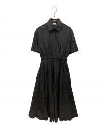 MONCLER（モンクレール）の古着「Logo Patch Snap Button Shirt One Piece　ABITO」｜ブラック