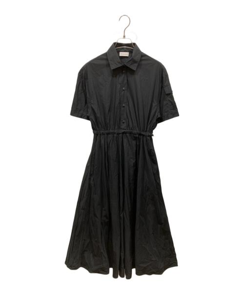 MONCLER（モンクレール）MONCLER (モンクレール) Logo Patch Snap Button Shirt One Piece　ABITO ブラック サイズ:SIZE 38の古着・服飾アイテム