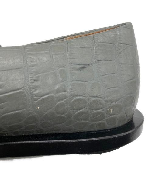 MARNI（マルニ）MARNI (マルニ) 型押しリボンパンプス グレー サイズ:SIZE 37の古着・服飾アイテム