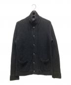 POLO RALPH LAURENポロ・ラルフローレン）の古着「リネン混ニットジャケット」｜ブラック