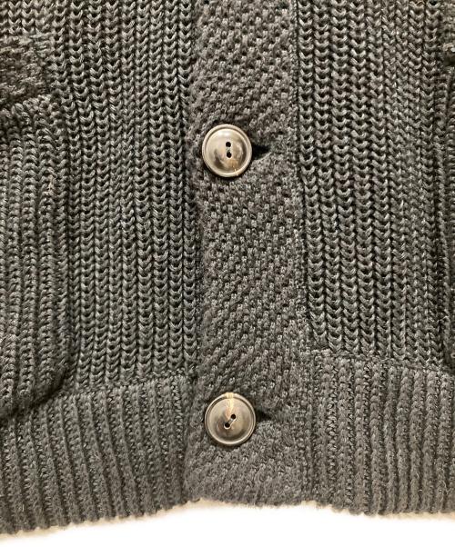 POLO RALPH LAUREN（ポロ・ラルフローレン）POLO RALPH LAUREN (ポロ・ラルフローレン) リネン混ニットジャケット ブラック サイズ:SIZE Mの古着・服飾アイテム