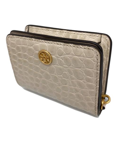 TORY BURCH（トリーバーチ）TORY BURCH (トリーバーチ) WALKER EMBOSSED NANO CHAIN WALLET ベージュの古着・服飾アイテム