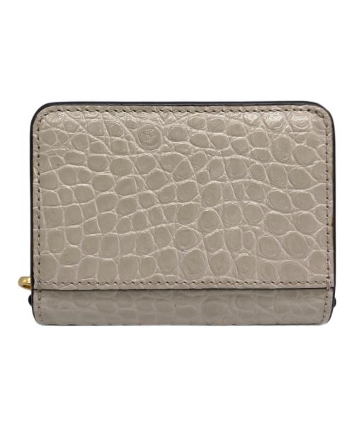 TORY BURCH（トリーバーチ）TORY BURCH (トリーバーチ) WALKER EMBOSSED NANO CHAIN WALLET ベージュの古着・服飾アイテム