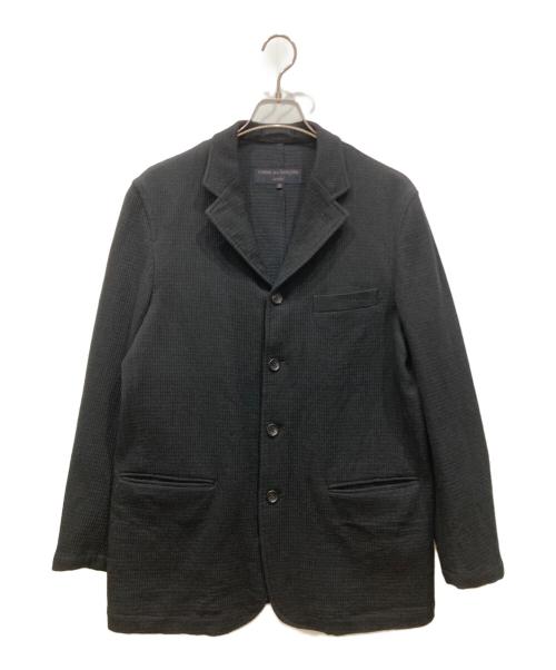 COMME des GARCONS HOMME（コムデギャルソン オム）COMME des GARCONS HOMME (コムデギャルソン オム) ナイロン混テーラードジャケット ブラック サイズ:SIZE Sの古着・服飾アイテム