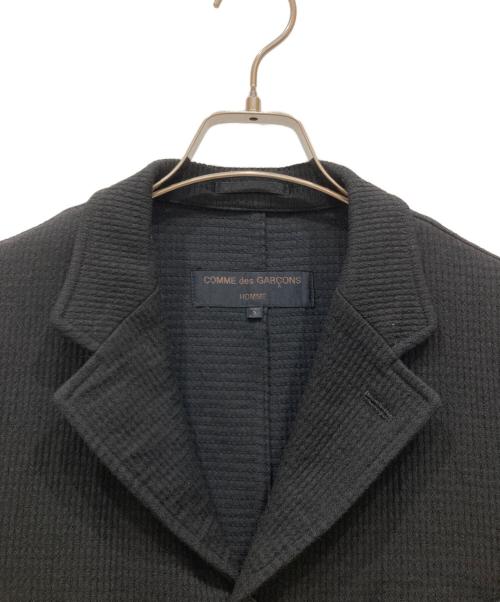 COMME des GARCONS HOMME（コムデギャルソン オム）COMME des GARCONS HOMME (コムデギャルソン オム) ナイロン混テーラードジャケット ブラック サイズ:SIZE Sの古着・服飾アイテム