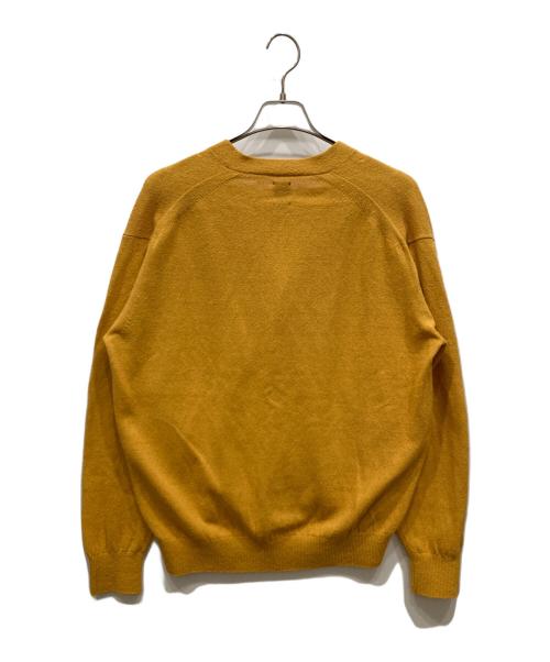 BATONER（バトナ―）BATONER (バトナ―) SILK V NECK CARDIGAN イエロー サイズ:SIZE 2の古着・服飾アイテム
