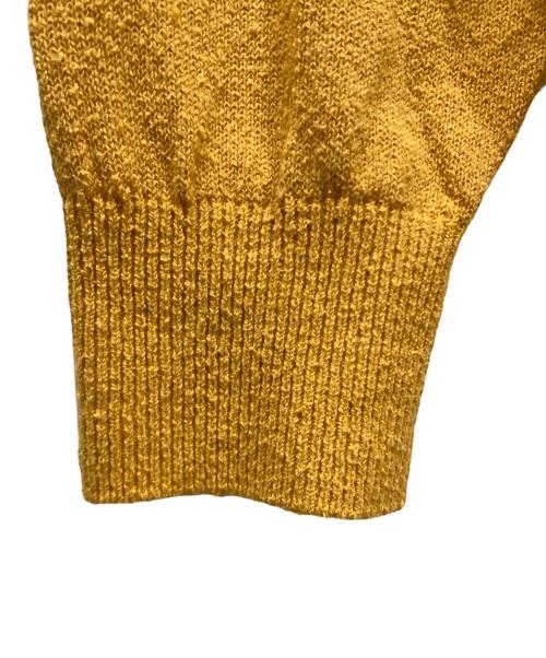 BATONER（バトナ―）BATONER (バトナ―) SILK V NECK CARDIGAN イエロー サイズ:SIZE 2の古着・服飾アイテム