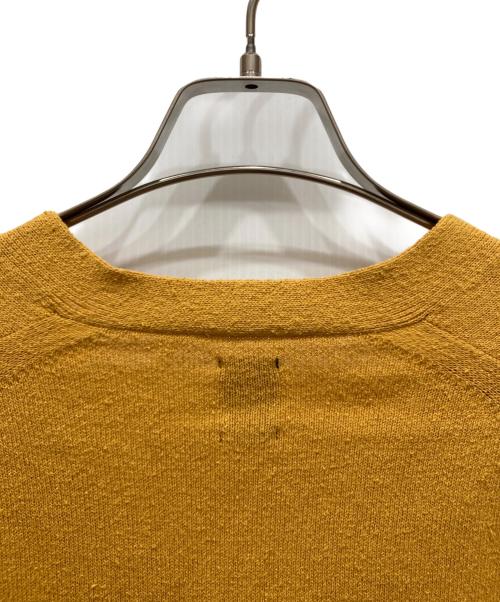 BATONER（バトナ―）BATONER (バトナ―) SILK V NECK CARDIGAN イエロー サイズ:SIZE 2の古着・服飾アイテム