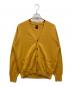 BATONER（バトナ―）の古着「SILK V NECK CARDIGAN」｜イエロー