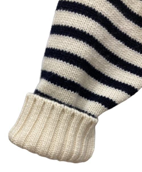 dahl'ia（ダリア）dahl'ia (ダリア) ノルディックボーダー ニット ホワイト×ネイビー サイズ:SIZE Freeの古着・服飾アイテム