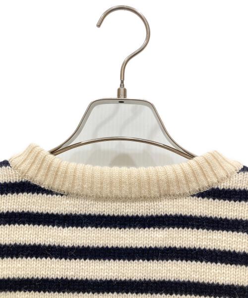 dahl'ia（ダリア）dahl'ia (ダリア) ノルディックボーダー ニット ホワイト×ネイビー サイズ:SIZE Freeの古着・服飾アイテム