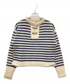 dahl'iaダリア）の古着「チロリアンセーター」｜ホワイト×ブルー