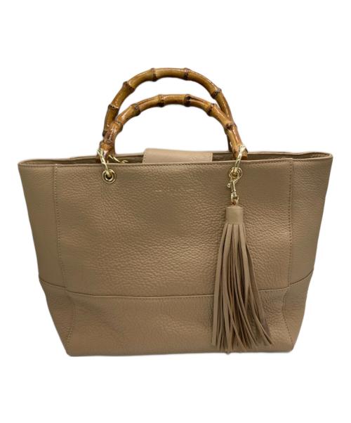 TREASURE TOPKAPI（トレジャートプカピ）TREASURE TOPKAPI (トレジャートプカピ) バンブーハンドル 2way ショルダーバッグ ブラウンの古着・服飾アイテム