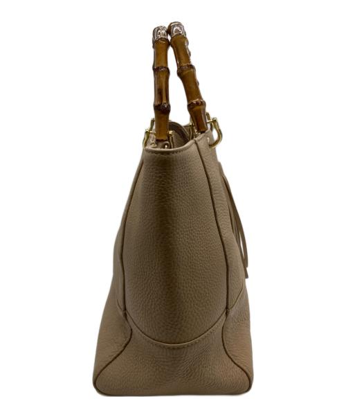 TREASURE TOPKAPI（トレジャートプカピ）TREASURE TOPKAPI (トレジャートプカピ) バンブーハンドル 2way ショルダーバッグ ブラウンの古着・服飾アイテム