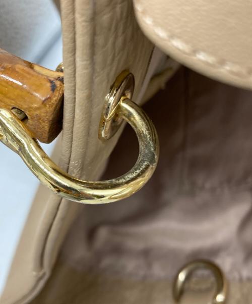 TREASURE TOPKAPI（トレジャートプカピ）TREASURE TOPKAPI (トレジャートプカピ) バンブーハンドル 2way ショルダーバッグ ブラウンの古着・服飾アイテム