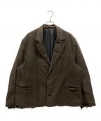 doubletダブレット）の古着「OVERSIZED DAMAGE TAILORED JACKET」｜ブラウン