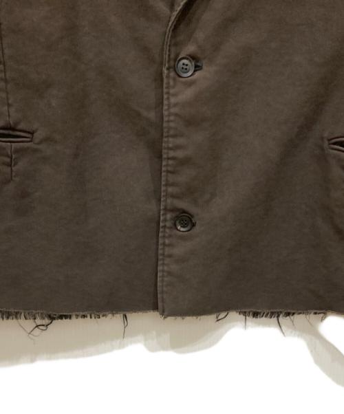 doublet（ダブレット）doublet (ダブレット) OVERSIZED DAMAGE TAILORED JACKET ブラウン サイズ:SIZE Mの古着・服飾アイテム