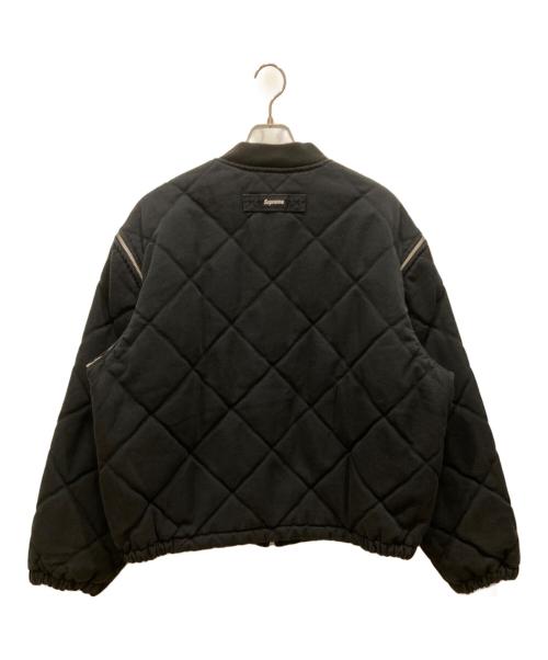 SUPREME（シュプリーム）Supreme (シュプリーム) Zip-Off Sleeve Quilted Bomber Jacket ブラック サイズ:SIZE Lの古着・服飾アイテム