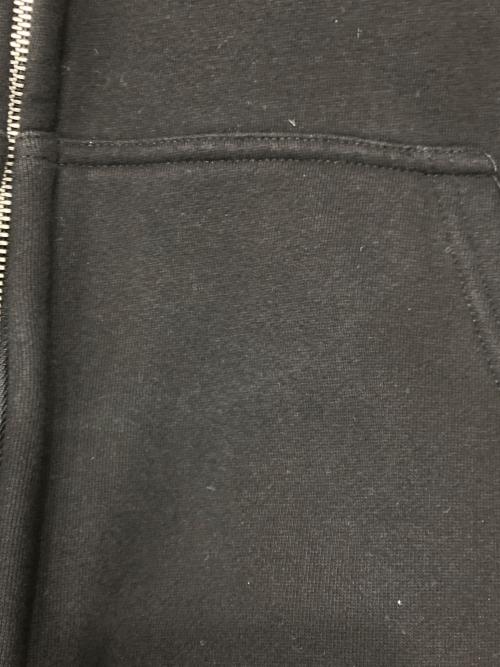 BUTTER GOODS（バターグッズ）BUTTER GOODS (バターグッズ) ブロッチジップスルーフーディー　Blotch Zip Thru Hood ブラック サイズ:SIZE XLの古着・服飾アイテム