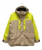 GOLDWINゴールドウイン）の古着「2トーン カラー ワーク ポケット ジャケット スキーウェア」｜ベージュ×イエロー