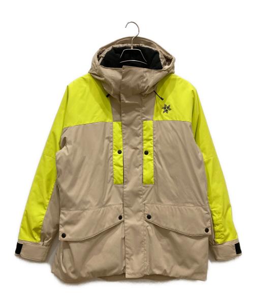 GOLDWIN（ゴールドウイン）GOLDWIN (ゴールドウイン) 2トーン カラー ワーク ポケット ジャケット スキーウェア ベージュ×イエロー サイズ:SIZE 2の古着・服飾アイテム