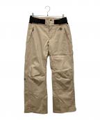 GOLDWINゴールドウイン）の古着「Gソリッド カラー ワイド パンツ スキーウェア」｜ベージュ