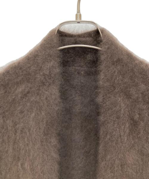 Noble（ノーブル）Noble (ノーブル) ファーニットパフカーディガン2 ブラウン サイズ:不明の古着・服飾アイテム