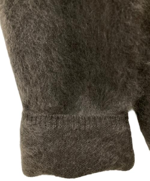 Noble（ノーブル）Noble (ノーブル) ファーニットパフカーディガン2 ブラウン サイズ:不明の古着・服飾アイテム