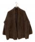 Noble（ノーブル）の古着「ファーニットパフカーディガン2」｜ブラウン