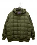 THE NORTHFACE PURPLELABELザ・ノースフェイス パープルレーベル）の古着「フィールドダウンフーデッドプルオーバー　Field Down Hooded Pullover」｜カーキ