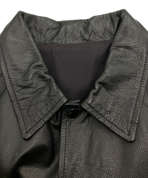 BLUCO WORK GARMENT（ブルコ ワーク ガーメント）BLUCO WORK GARMENT (ブルコ ワーク ガーメント) カウレザーコーチジャケット ブラック サイズ:Ⅼの古着・服飾アイテム
