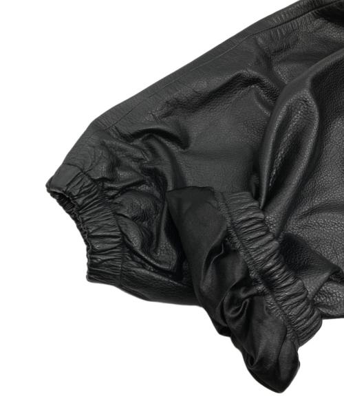 BLUCO WORK GARMENT（ブルコ ワーク ガーメント）BLUCO WORK GARMENT (ブルコ ワーク ガーメント) カウレザーコーチジャケット ブラック サイズ:Ⅼの古着・服飾アイテム