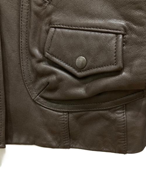 AVIREX（アヴィレックス）AVIREX (アヴィレックス) GOAT STAND BLOUSON ブラウン サイズ:SIZE Mの古着・服飾アイテム