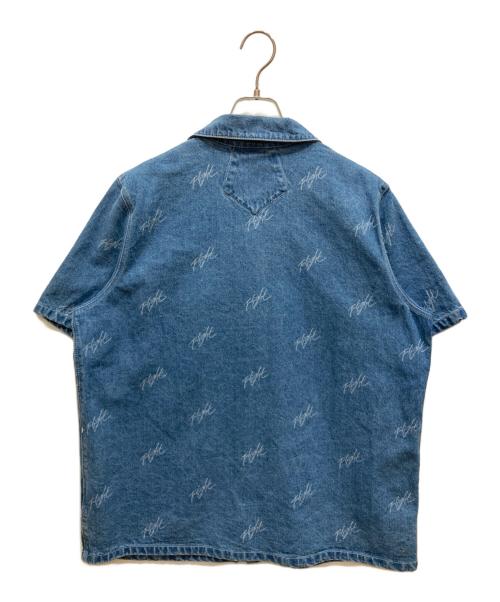 JORDAN（ジョーダン）JORDAN (ジョーダン) オールオーバー プリント ウィメンズ ウーブン トップ インディゴ サイズ:SIZE XLの古着・服飾アイテム