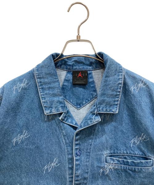 JORDAN（ジョーダン）JORDAN (ジョーダン) オールオーバー プリント ウィメンズ ウーブン トップ インディゴ サイズ:SIZE XLの古着・服飾アイテム