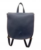 KITAMURAキタムラ）の古着「レザーリュック」｜ネイビー