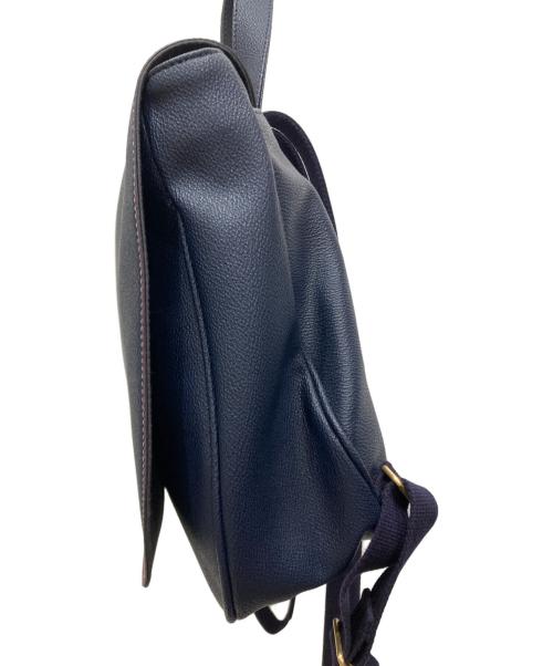 KITAMURA（キタムラ）KITAMURA (キタムラ) レザーリュック ネイビーの古着・服飾アイテム