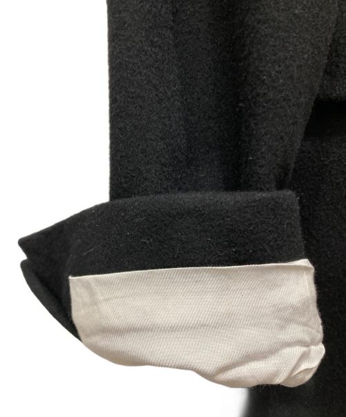 ANN DEMEULEMEESTER（アンドゥムルメステール）ANN DEMEULEMEESTER (アンドゥムルメステール) カシミヤコート ブラック サイズ:SIZE XSの古着・服飾アイテム