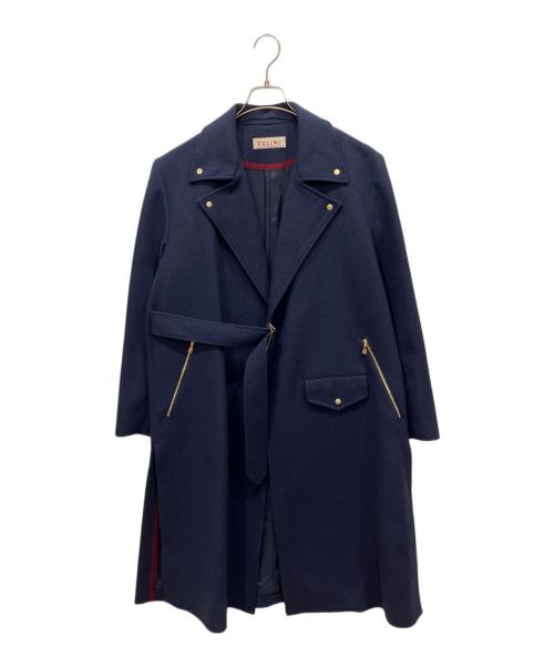 CULLNI（クルニ）CULLNI (クルニ) ライダースタイロッケンコート ネイビー サイズ:SIZE 1の古着・服飾アイテム
