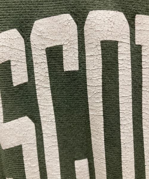 Champion REVERSE WEAVE（チャンピオン リバース ウィーブ）Champion REVERSE WEAVE (チャンピオン リバース ウィーブ) 90’Sプリントプルオーバー　WISCONSIN グリーン サイズ:SIZE XLの古着・服飾アイテム