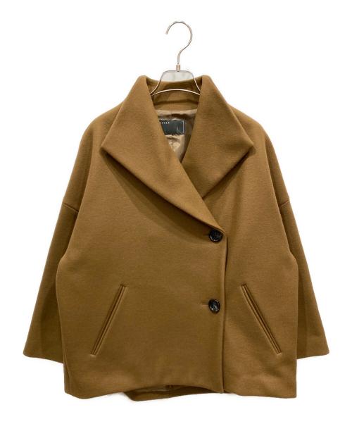 Noble（ノーブル）Noble (ノーブル) MANTECOオーバーショートコート ブラウン サイズ:SIZE Freeの古着・服飾アイテム