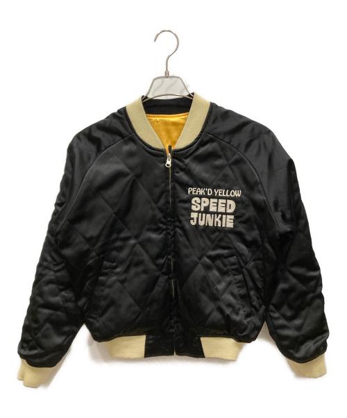Peaked Yellow（ピークドイエロー）Peaked Yellow (ピークドイエロー) スタジャン イエロー×ブラック サイズ:SIZE 36の古着・服飾アイテム