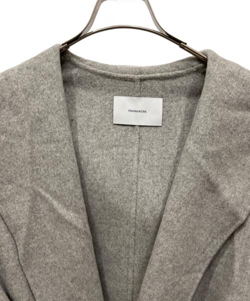 FRAMeWORK（フレームワーク）FRAMeWORK (フレームワーク) SUPER160sフーディーコート グレー サイズ:SIZE Sの古着・服飾アイテム